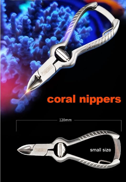 VASTOCEAN Coral SPS Forbici in acciaio inox per acquario barriera corallina nero 120 mm