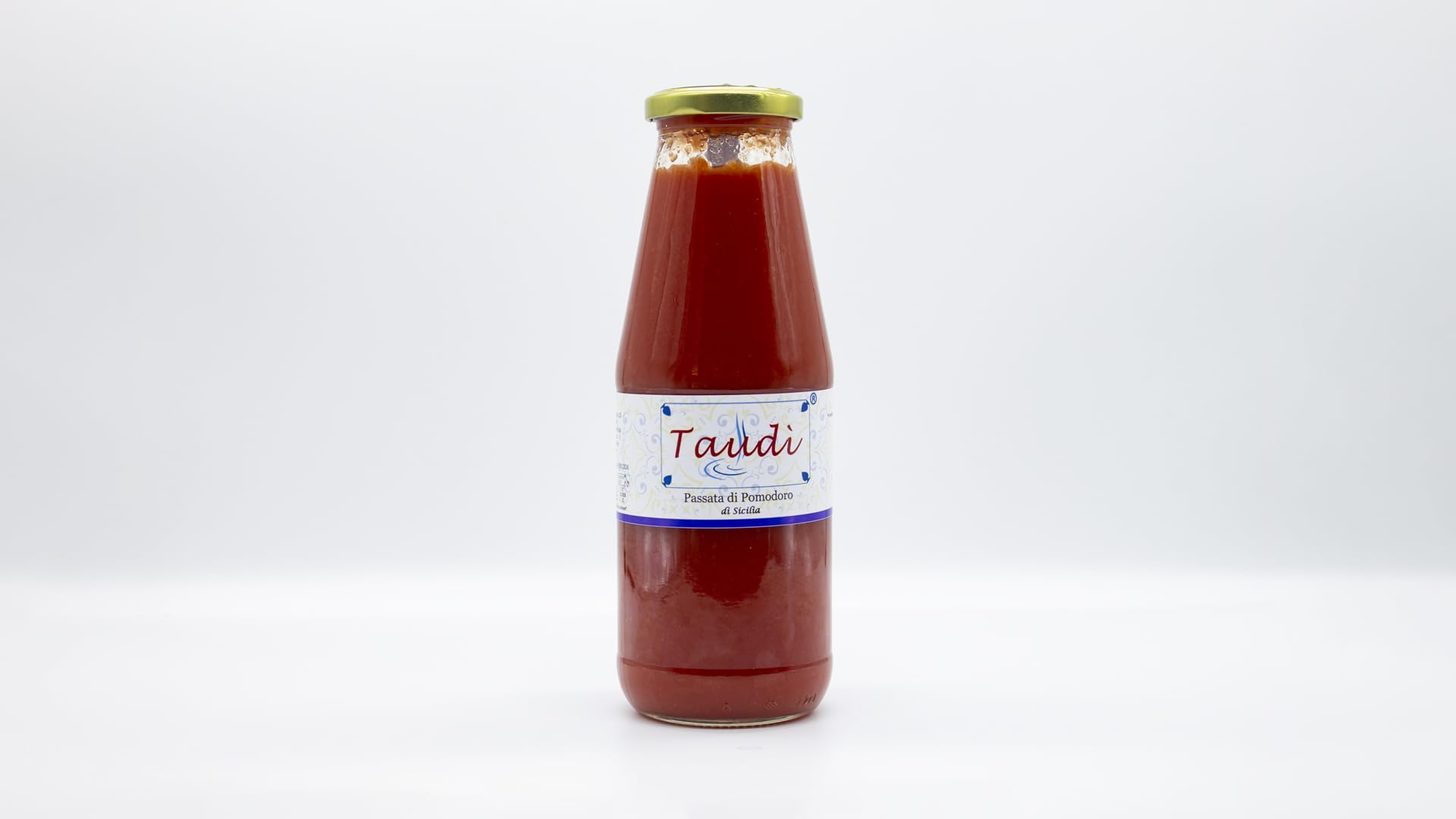 Taudì Conserve Passata De Tomate Artesanal Siciliana – 100% Natural, Sin Conservantes – Hecha Con Tomates Sicilianos Frescos – Ideal Para Salsas Y Pasta – Made in Italy - Tarro De Vidrio 700g