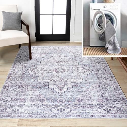 Tapete Decorativo Gris y Púrpura de 90x152 cm