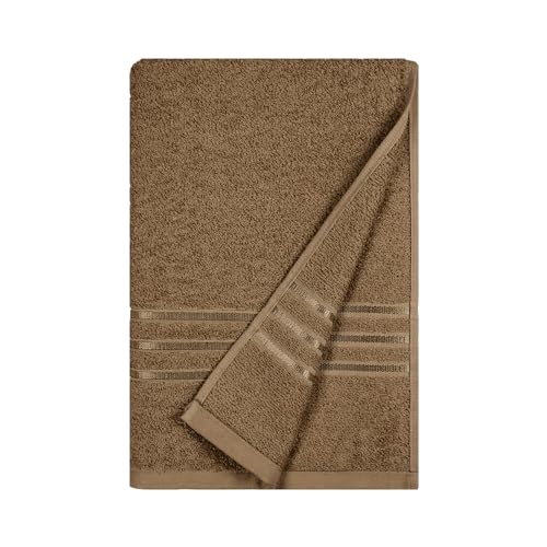 Image of MYTRIDENT Bath Towel for Men /Women - Comfort Living, Quick Drying, Travel Friendly - 1 Piece Large Size 100% Cotton 400 GSM (70cmsx140cms) - Brown