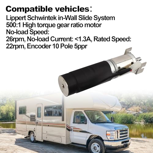 Image of 364262 RV in-Wall Slide Out Motor 42mm Mid Torque Motor with Brake Compatible with Lippert Schwintek in-Wall Slide System