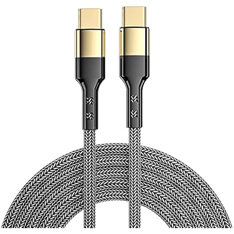 Usful Tech - USB C to USB C Super Fast Charger Cable, 60W Type C to Type C Charging Cable for MacBook Pro 2020, iPad Pro 2020, iPad Air 4, Galaxy S20 Plus S9/8, Pixel, Switch, LG Cover