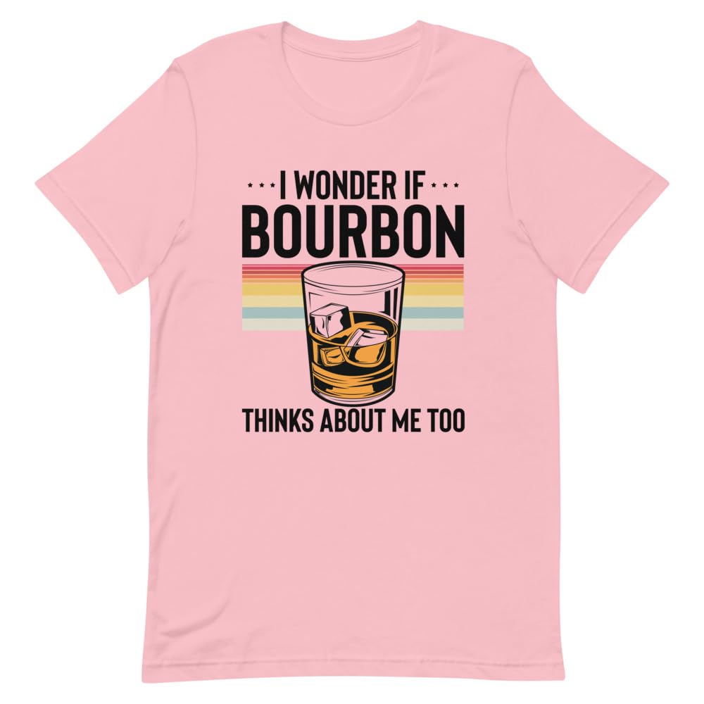 Teegarb Letter BlanketHilarious Alcoholic Bourbon Drink Lover Beverage Tastes Pun Humorous Fermented Pink, Pink, M