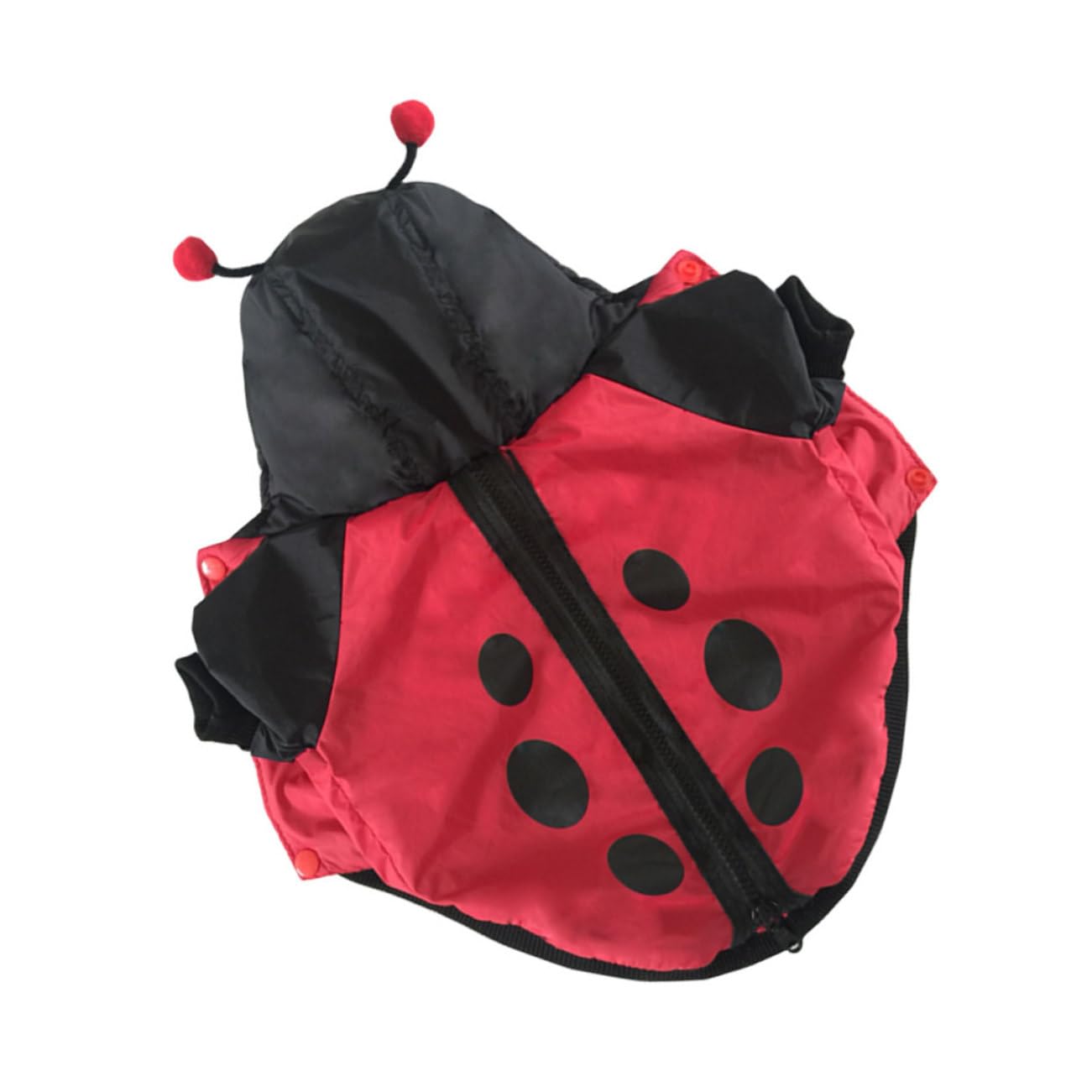 INOOMP 2piezas Disfraz De Halloween para Perros y Gatos Abrigo De Mascota Tipo Mariquita Ropa Cálida y Divertida para Ocasiones Especiales como Navidad y Fotografía Diseño Creativo y