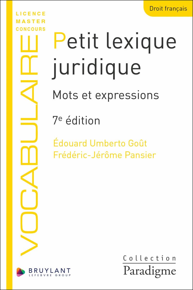 Petit lexique juridique - Mots et expressions