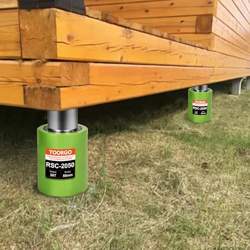 Image of 20 Ton Hydraulic Cylinder Jack,2 inch Stroke Hydraulic Ram Jack, Porta Power Automatic Retracting Jack, Green