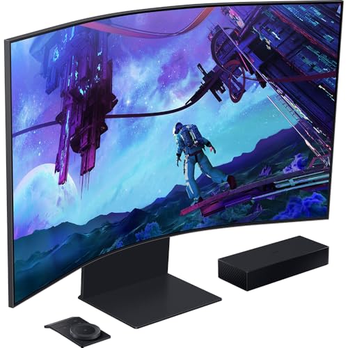 Image of Samsung Odyssey Ark 2 55 inch 4K Mini-LED Curved Gaming Monitor Bundle with Microsoft Wireless Controller, Elite Suite 18, 2X HDMI Cable and Deco Gear CPS 26 Month Protection Pack (Beach-CPS- 26M3500)