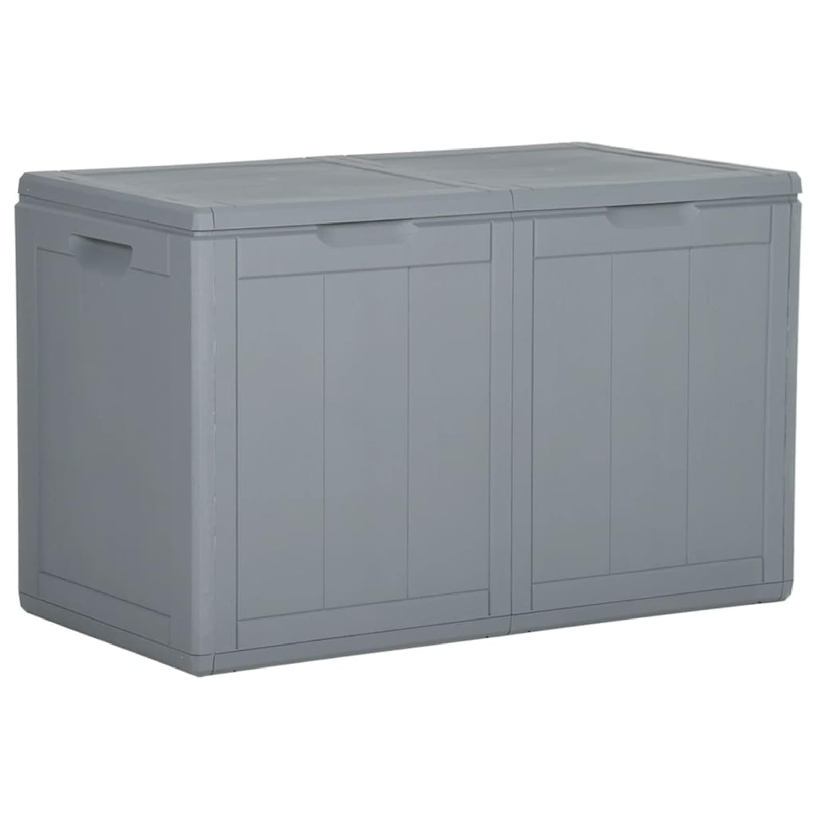 Baule da Giardino 180 L Grigio in Rattan PP,Baule da Giardino,Baule da Giardino per Esterno,Baule da Giardino Impermeabile-151234