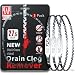 Stainless Steel 27.5inch Hair Drain clog remover, Drain Hair Cather Shower Drain Hair Trap Drain Cleaning Tool Drain Clog Remover 3 Pack