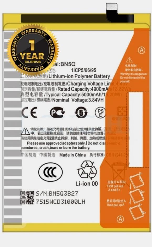 Image of BN5Q Battery for Xiaomi Redmi 13C 5G (23124RN87G, 23124RN87I, 23124RN87C) 5000mAh Battery with 1 Year Warranty. (MAR87)