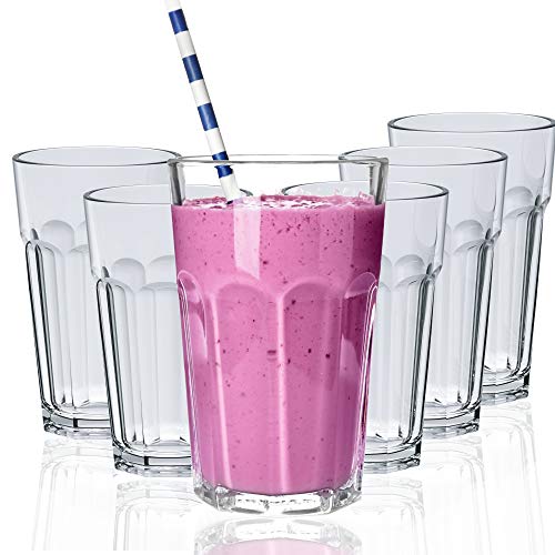 Drinking Glasses 18 oz Acrylic By Decor Works - Water Glasses - Glass