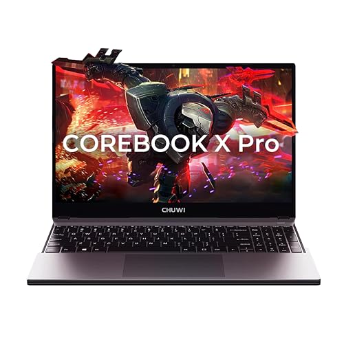 Image of CHUWI Intel Corebook X Pro Laptop 12Thgen I5-12450H Processor 15.6 inch Laptop With 16GB DDR4 RAM & 512GB SSD,FHD Display,Backlit Keyboard,Windows 11,Gray,3Xusb3.0,1Xhdmi,SD Card Slot,3.5MM,Camera Switch