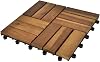 DIY Acacia Wooden Wall Planks Easy to Install Floor Tile for Both Indoor & Outdoor Use 10 pcs Acacia Decking Tiles 11.8x11.8"