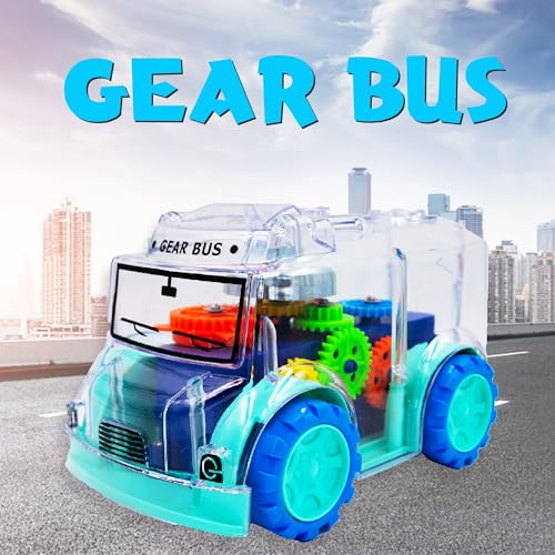 Image of Toybharat Gear Bus |Multicolour |Friction Power Toys| Birthday Gift