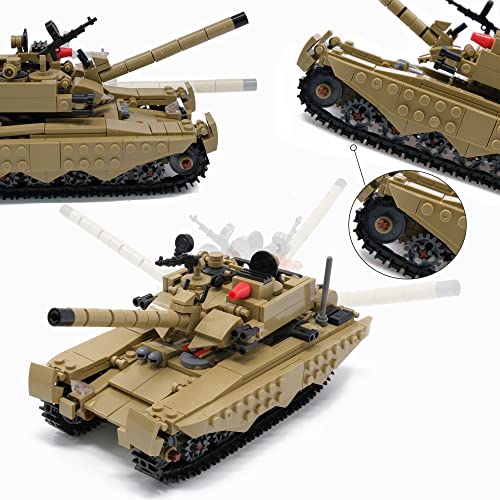 Army Toys Building Kit With Toy Soldiers, Create A Army Tank Model Or 16 Small Military Vehicles, Army Men Toys Gifts For Boys Kids Age 6 7 8 Years Old, With 517 Building Blocks And 33 Shapes #TOP3