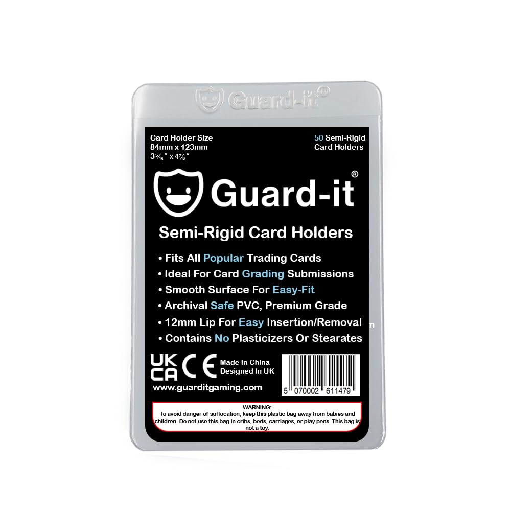 Guard-it - 200 Semi-Rigid Card Sleeves for Sports & Trading Card Grading Submissions - Recommended for PSA, BGS, ACE, SGC & CGC - Image 2