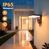 Ankishi 32W Outdoor LED Wall Light with Motion Senor & Remote - Pir Motion Sensor Wall Lights for Dusk to Dawn Outdoor Lighting,IP65 porch light with Swiveling LED Panel for Garden Garage Yard - Mains - Image 8