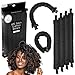 Jenny Capp 6pc Satin Cushion Hair Rollers 1" Thick - Super Soft Accessories for Women, Promote Healthy Curls & Prevent Breakage for Natural Hair