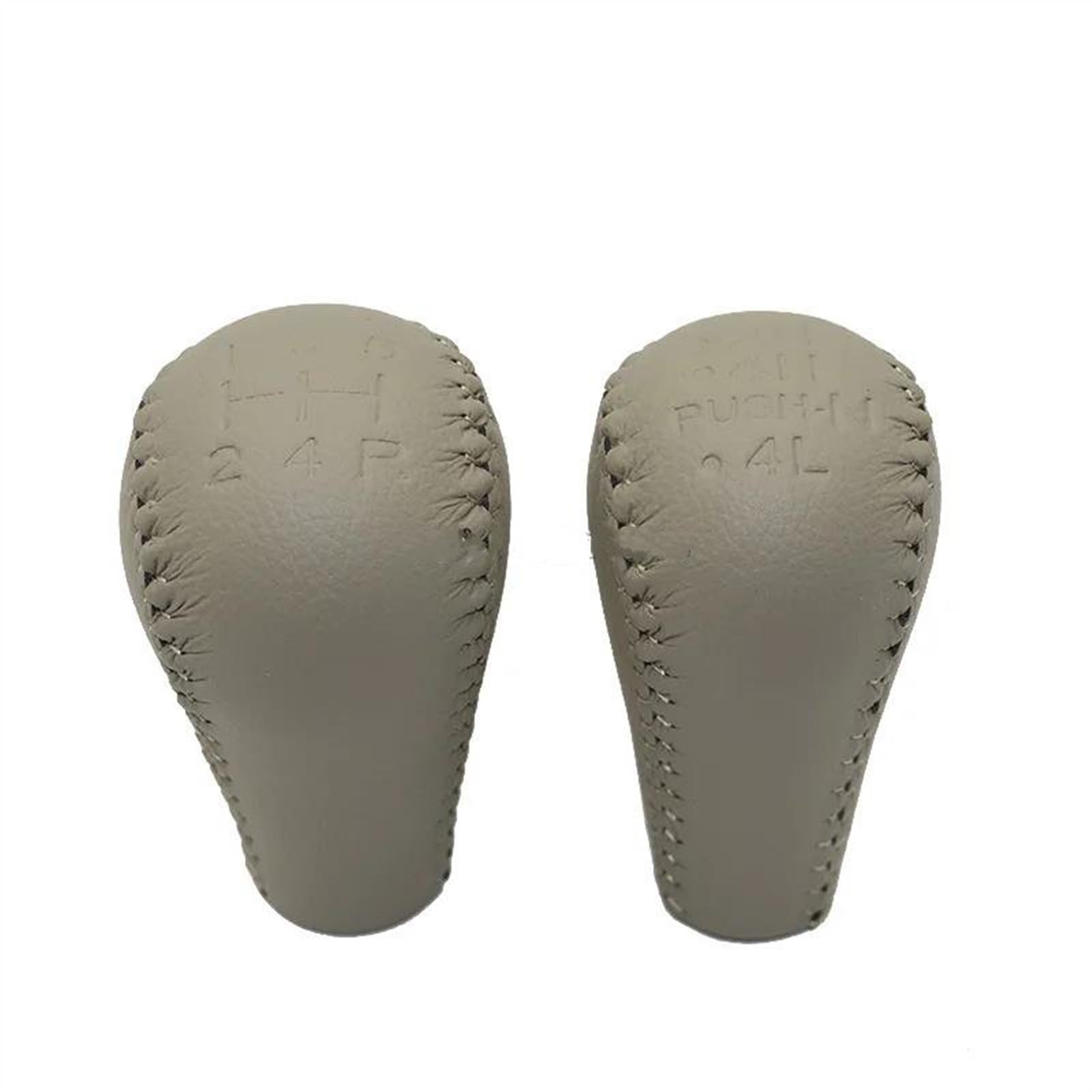 Cavinbdz Pair Beige For Nissan For Patrol Gu Y61 5 Speed Lether Car Gear Shift Konb Gaiter Shifter Knob Transmission Gear Knob(Pair Beige)