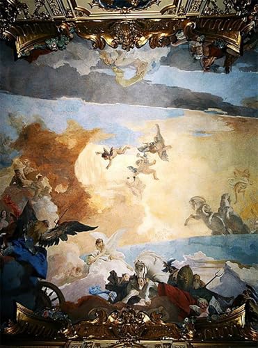 Cadre toile Battista Course du soleil 60x90cm | Décoration murale salon moderne et élégante