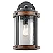 Kichler Lighting Barrington Distressed Black and Wood Outdoor Wall Light, 16