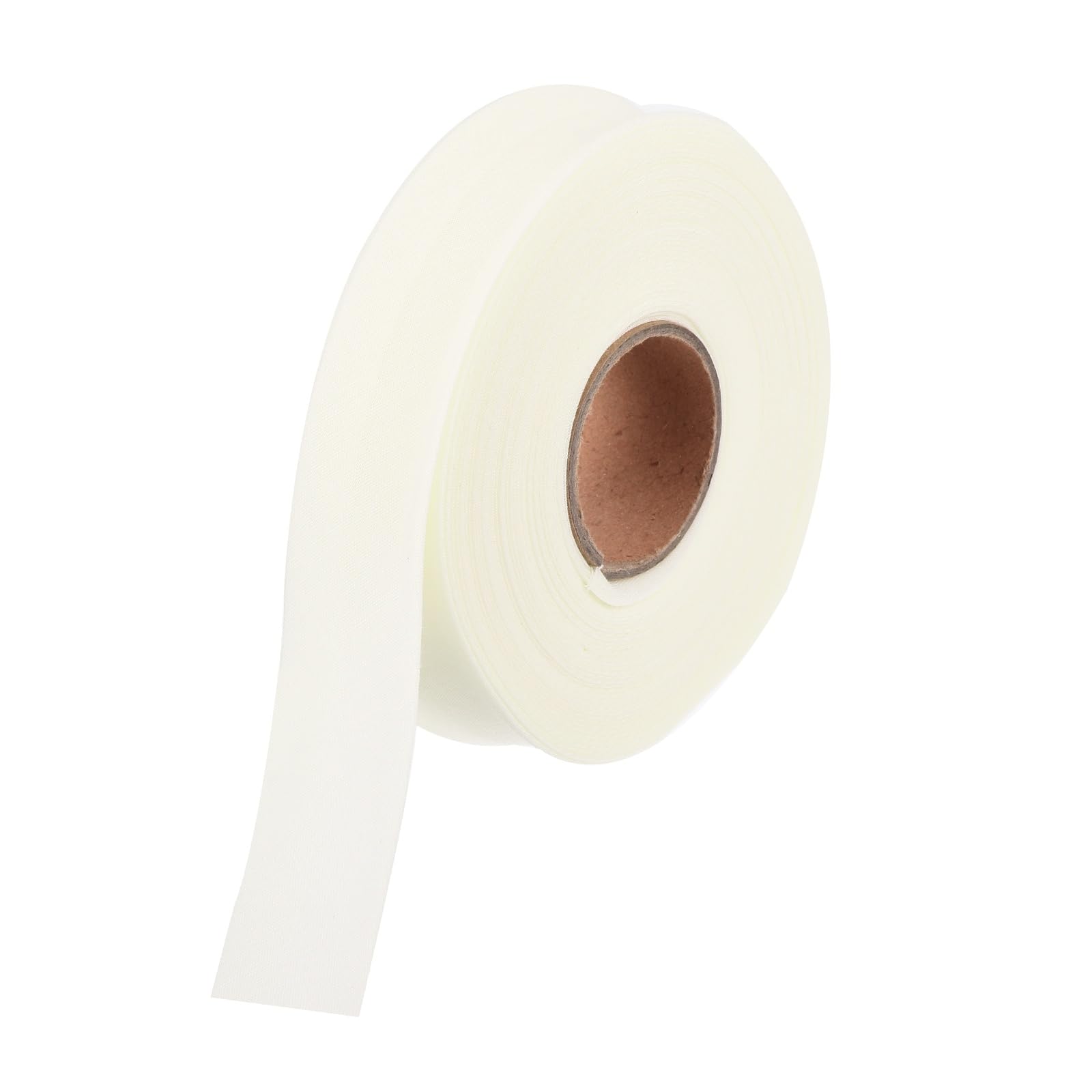 sourcing map 3/4 Inch Double Fold Bias Tape Polyester Continuous Bulk Bias Tape for Sewing Seaming Quilting Hemming Binding Crafts (Beige White 6 Yards)