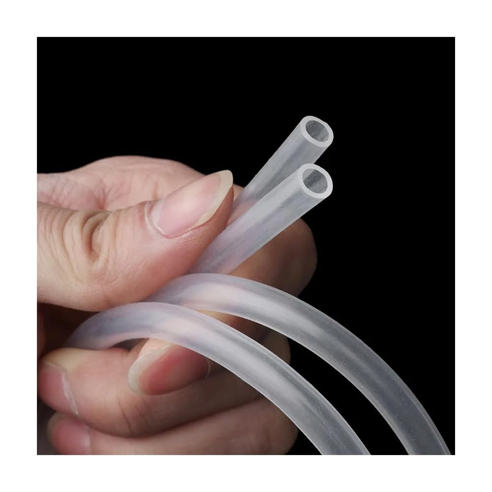 1 Meter transparenter Silikonschlauch in Lebensmittelqualität – hochtemperaturbeständiger Silikonschlauch(15x20mm)