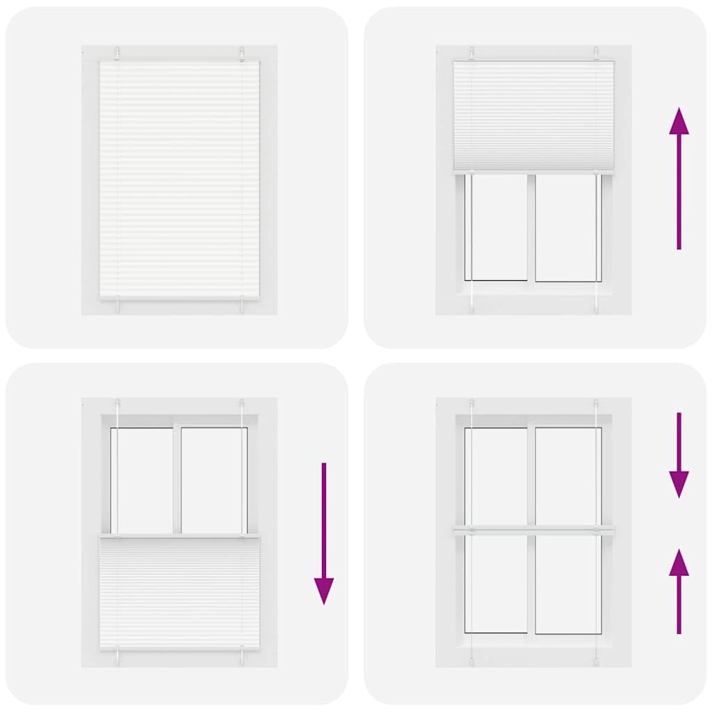 Tenda plissettata in poliestere, 40 x 100 cm, larghezza del tessuto 39,4 cm, per finestre con protezione solare e sguardi indiscreti, larghezza delle pieghe, antracite 40 x 100 cm