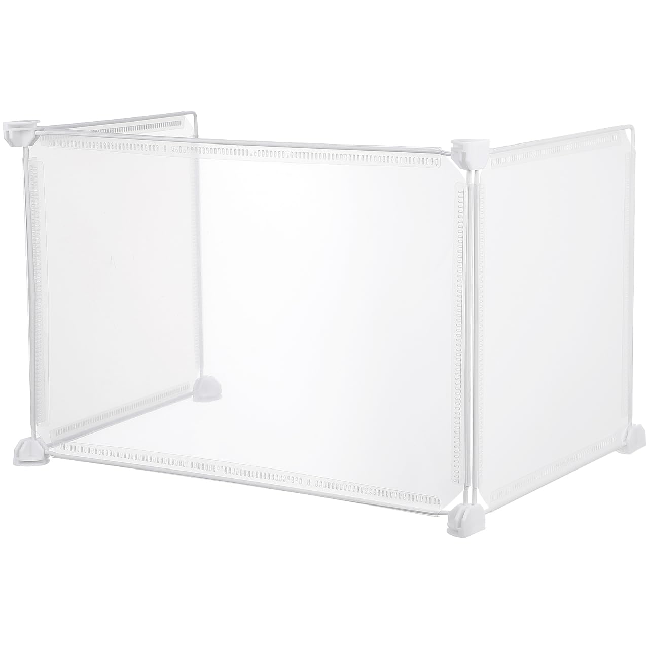 GALPADA Clear Sneeze Guard Board Desktop Area Dividing Board for Desk Partition Portable Countertop Barrier with Stable Base for Office Cashier Reception Desk Bank Classroom 3 Pack