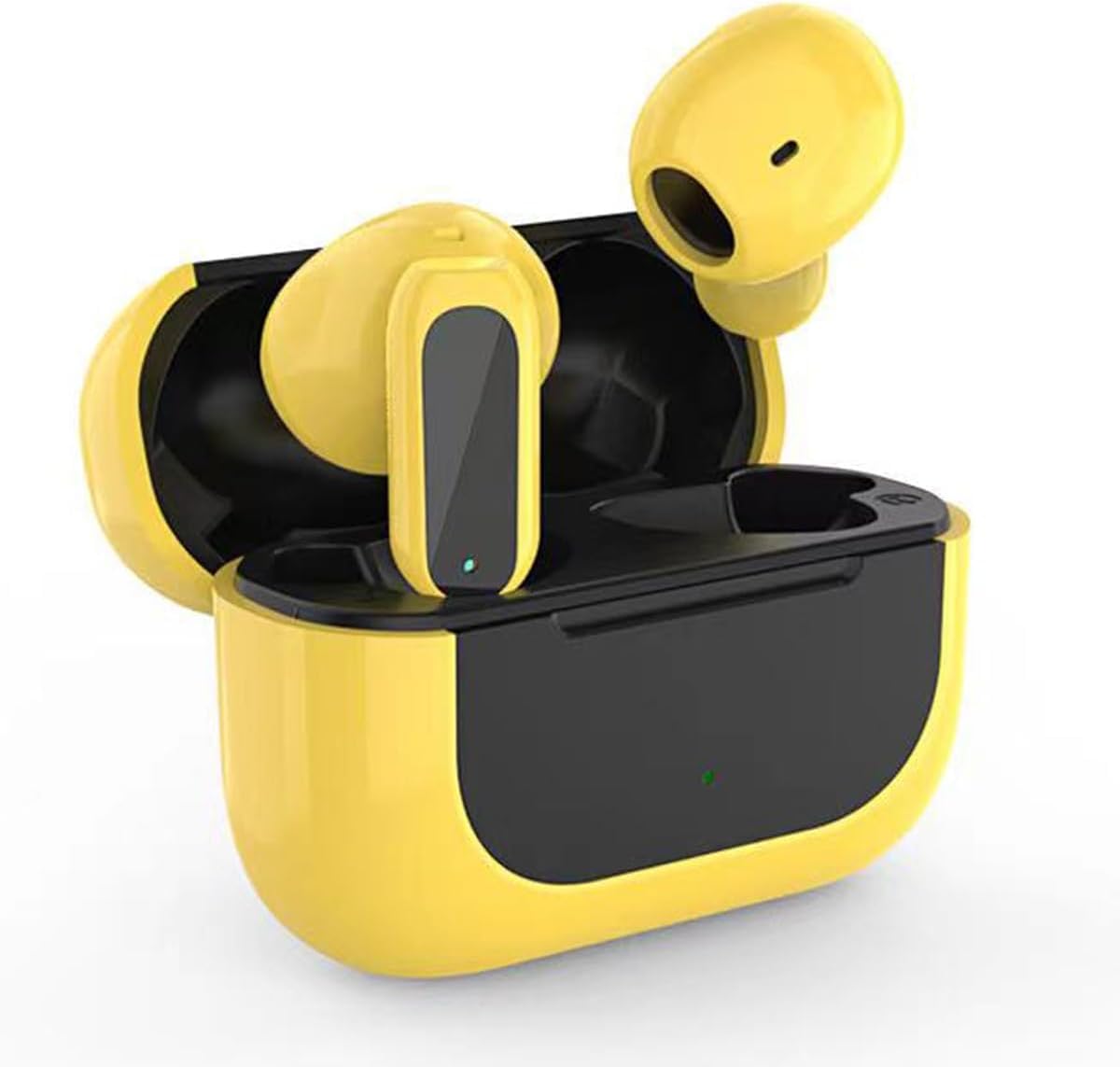 Wireless Earbuds Binaural Stereo Semi-in-Ear Wireless Bluetooth Headset Intelligent Touch Control Light-Weight Earbud with Mic for Sport Workout