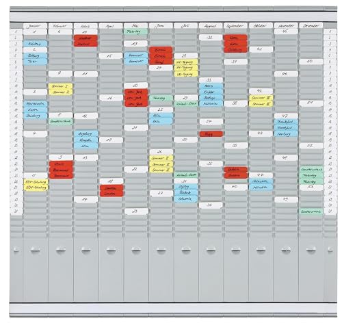 Franken PV-SET4-Peinture au bureau avec planning à fiches T Titres en allemand 81,9 78 x 12 cm - 2 