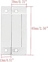 Vista 2 de MC-31 NC Montaje en superficie con cable de seguridad para puerta de ventana de seguridad con sensor de contacto Interruptor magnético de lengüeta