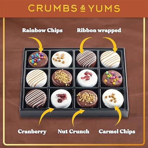 Holiday Christmas Gift Basket - Gourmet Chocolate Cookies with Assorted Toppings - Food Gift Box for Christmas, Family, Birthday, Men & Women - Image 4