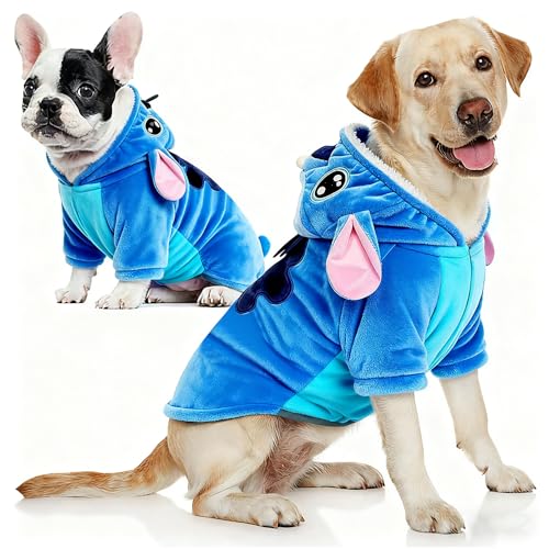 Dog Costume Gmayoo Funny Pet Cosplay Outfit Party Dress Up Dog Hoodies Clothes for Large Medium and Small Dogs Halloween Christmas Winter