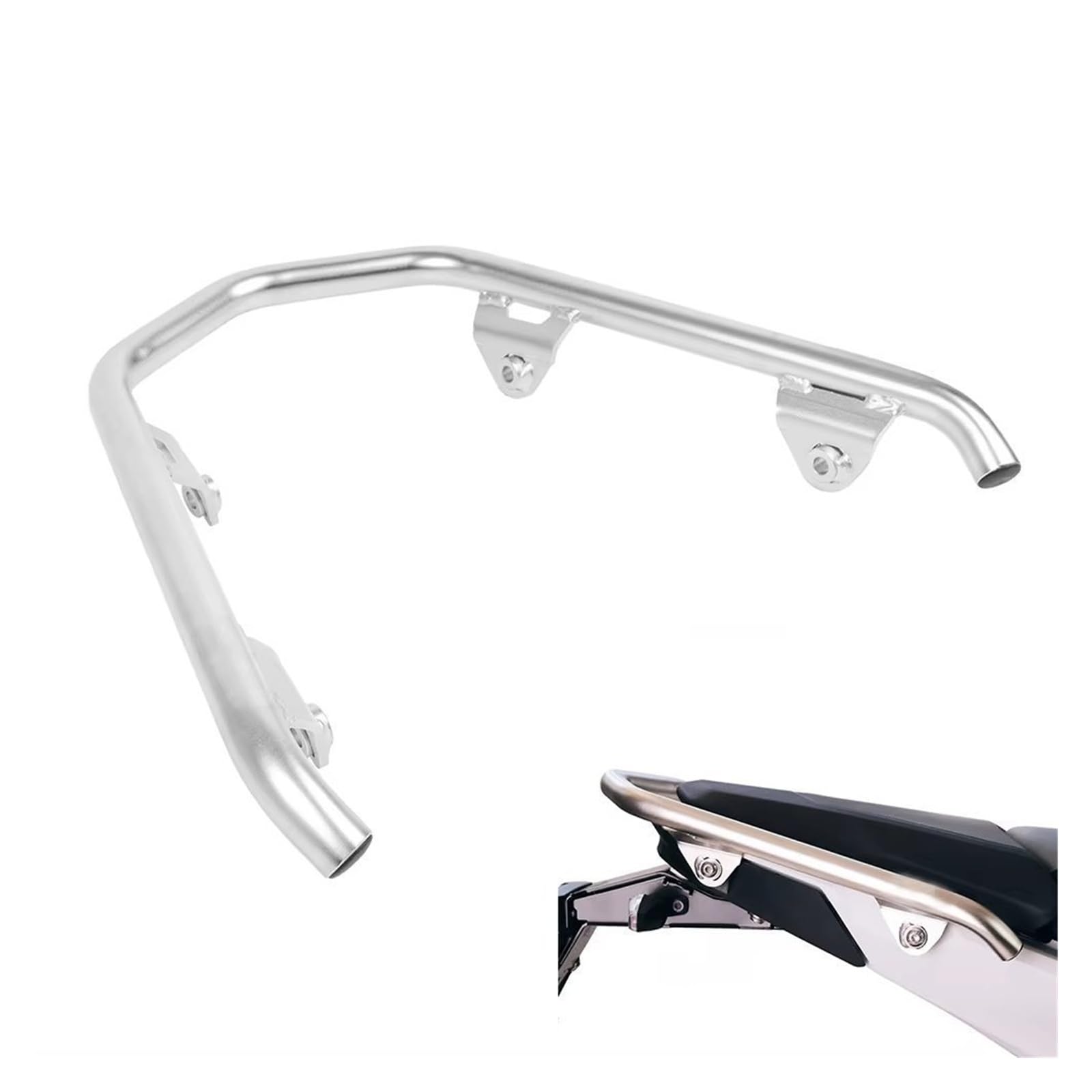 Supporto Portapacchi Posteriore Moto Per BMW Per R1300GS Per R 1300 GS Per GS1300 Moto Maniglia In Acciaio Inossidabile Grab Bar Bisaccia Staffa Per Bagagli Coda Cremagliera(Black)