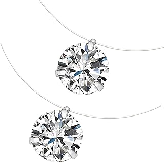 KESYOO 2pcs Fish Wire Necklace Zircon Pendant Chic Jewelry Accessory for Girls for Daily Wear and Special