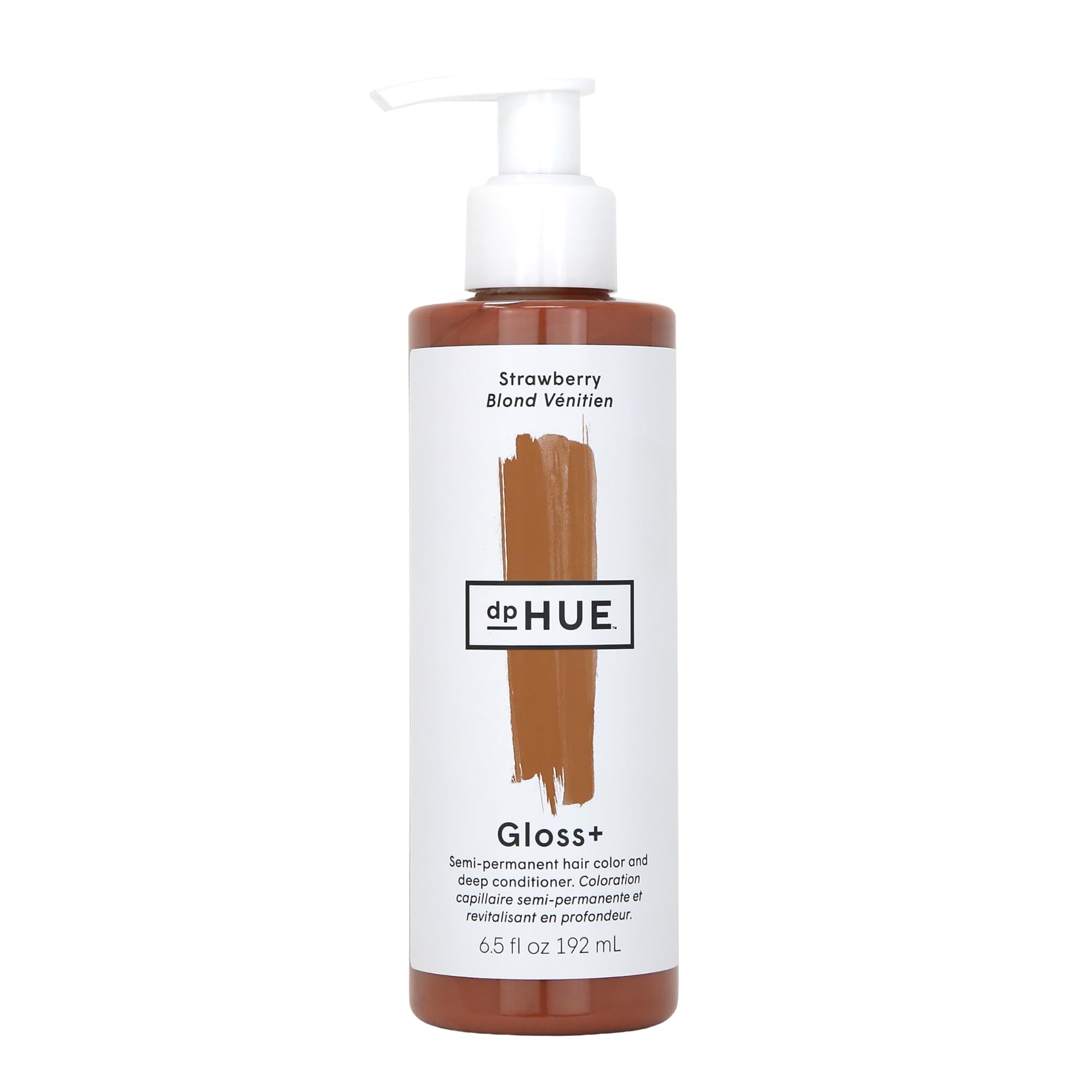 Gloss+, Strawberry - 6.5 oz (8-12 Applications) - Semi-Permanent Hair Color & Conditioner - Lasts Up to Eight Washes - Paraben, SLS & SLES Sulfate Free - Vegan, Leaping Bunny Certified