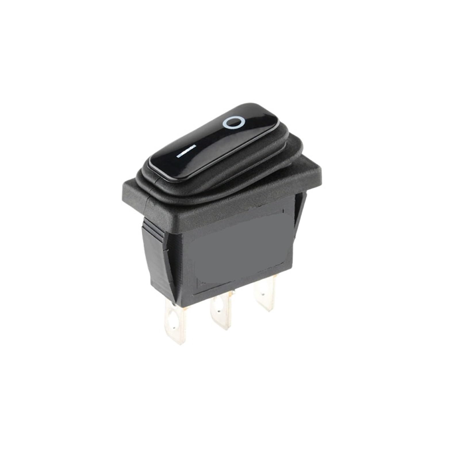 MCSEROST 1PCS 15A 250V/20A 125V AC rocker KCD3(KCD3-102W Black)