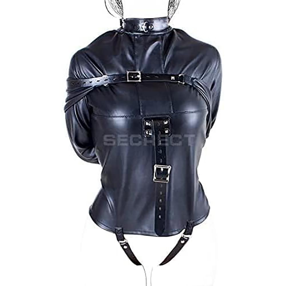 Liebezärt Camisole de force de chasteté en cuir Bdsms Jouet pour homme et femme