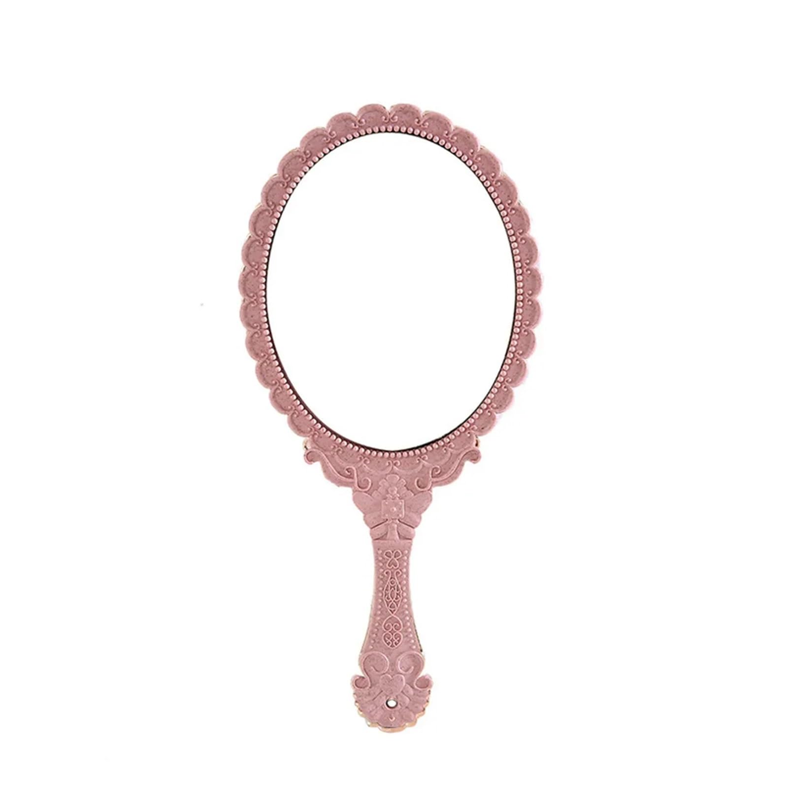 MEYTXOA Makeup Mirror Retro Handheld Vanity Makeup Mirror