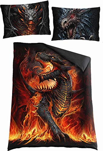 Spiral Draconis Unisex Bettwäsche Multicolor 100% Baumwolle 135 x 200...
