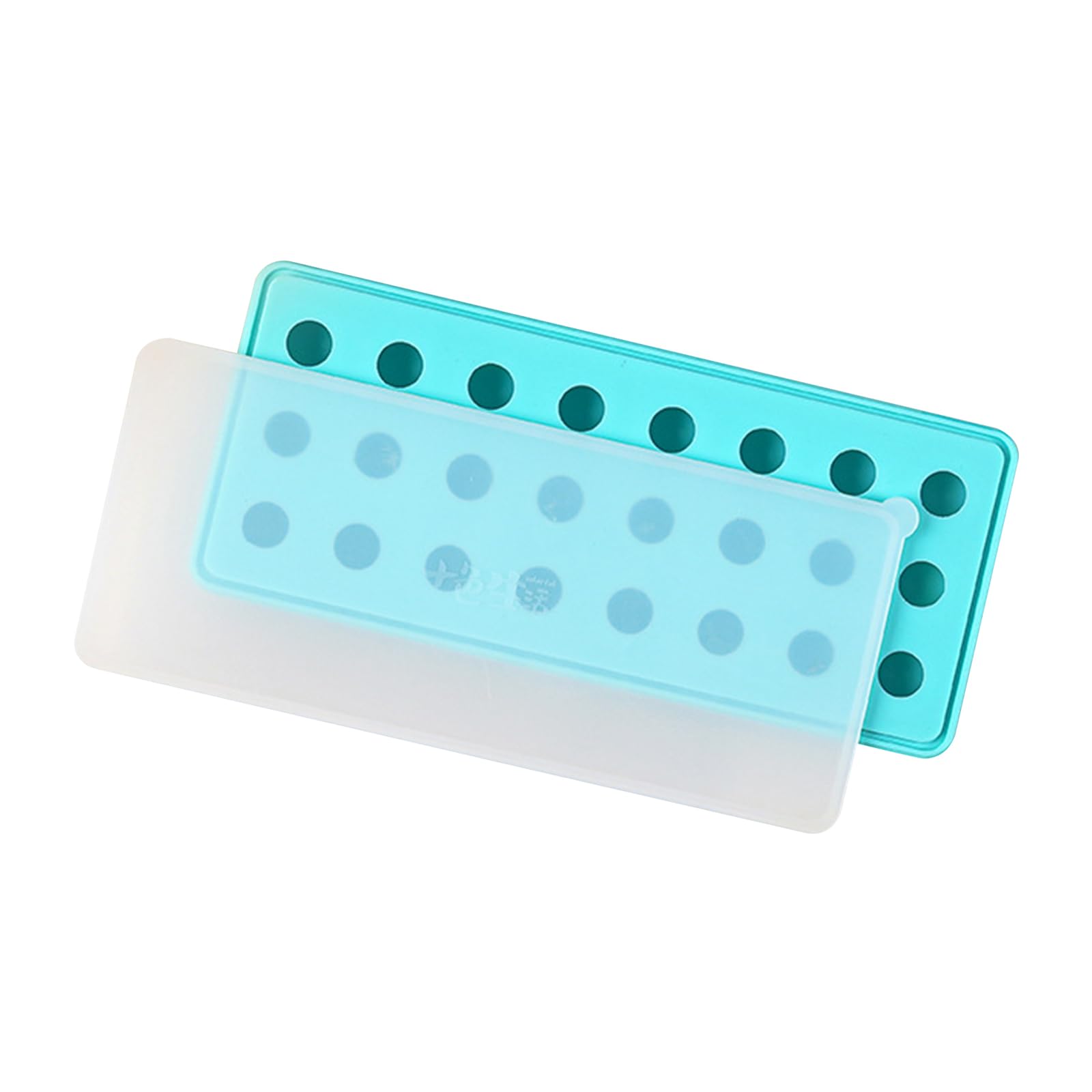 Tsophreniq 24 / 27Grid Ice Balls Maker Food Grade Silicone Hockey Tray Mold Cube Tray with Removable Lids Kitchen Tool Cube Molds with Lid
