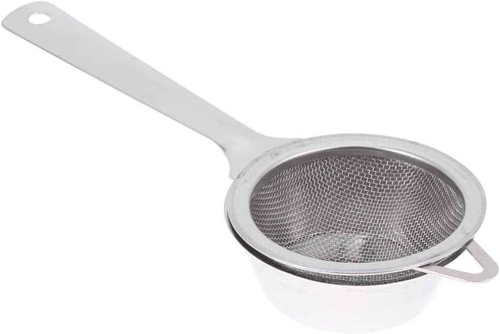 Feinmaschiges Sieb aus Edelstahl, Küchensieb, Drahtsieb, Mehl, Pulver, Sieb, Sieb, Lebensmittel, Teesieb, Sieb, Sieb, Küchengeräte(Size 2)