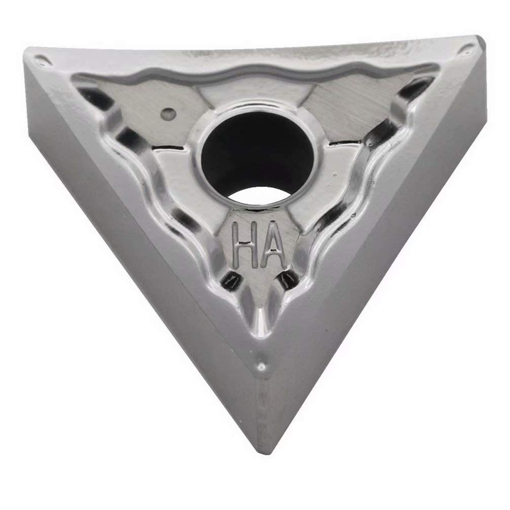 Maifix 10pcs TNMG160408-HA ZK01 Indexable Aluminum Non-Ferrous Metal CNC Finish Machining Lathe Tool Solid Cemented Carbide Tungsten Insert