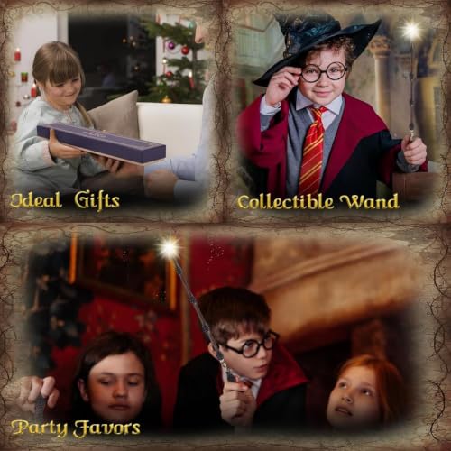 Image of Plastic Magical Wizard Wand with Authentic Details for Kids Unisex Party Costume Christmas Cosplay Accessory, Magical Costume Theme Party (Wizard + Witch + SG)