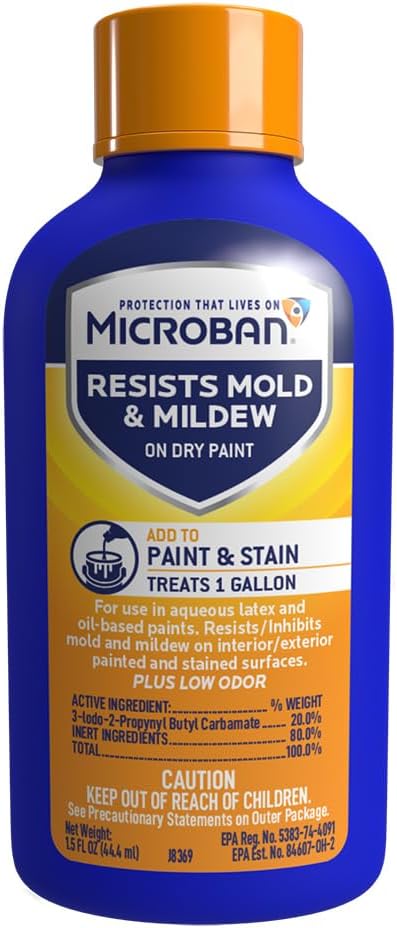 MICROBAN 1.5 oz. Fungicidal Paint Additive - Resists Mold & Mildew