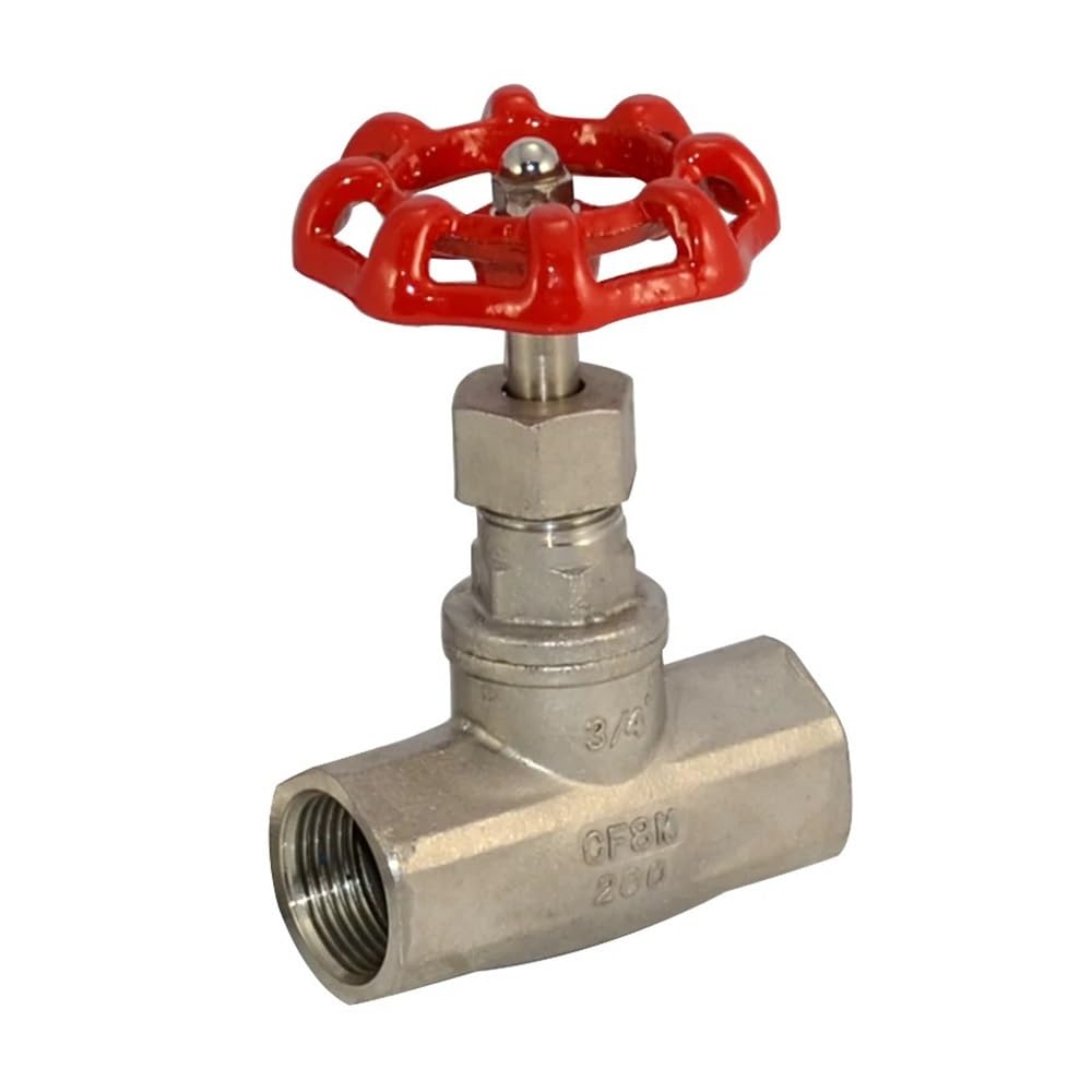 Valvola a Globo in Acciaio Inossidabile for Filettatura Interna 1/2 "3/4" 1 "1-1/4" Valvola a Spillo for Acqua ad Alta Temperatura SS304(1-1/4")