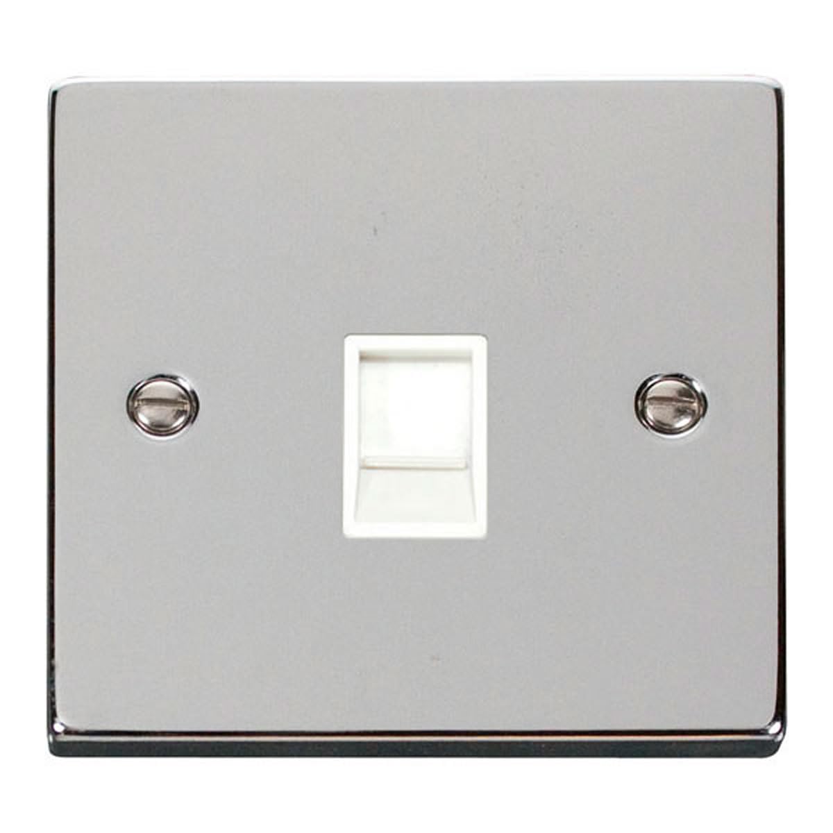 Click Polished Chrome Rj11 Socket