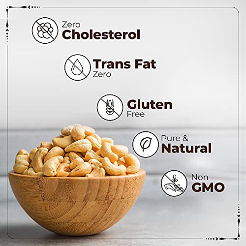 Image of Happilo Premium Roasted and Salted Cashews, 200g (Pack of 4)|Healthy Snacks, Dry fruits, Kaju|Rich in Protein|Rich in Fibre|Healthy Snacks|100% Pure Dry Fruit|Magnesium and Phosphorus|Rich in Protein