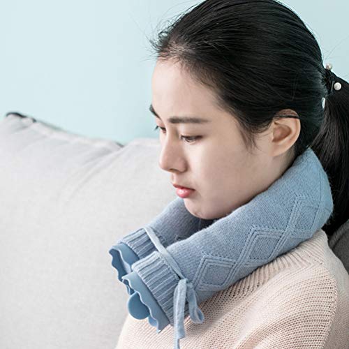 Artibetter U Shaped Neck Hot Water Bag With Knitted Cover Shoulder Warmer For Relief Pain (Random Color) #TOP1